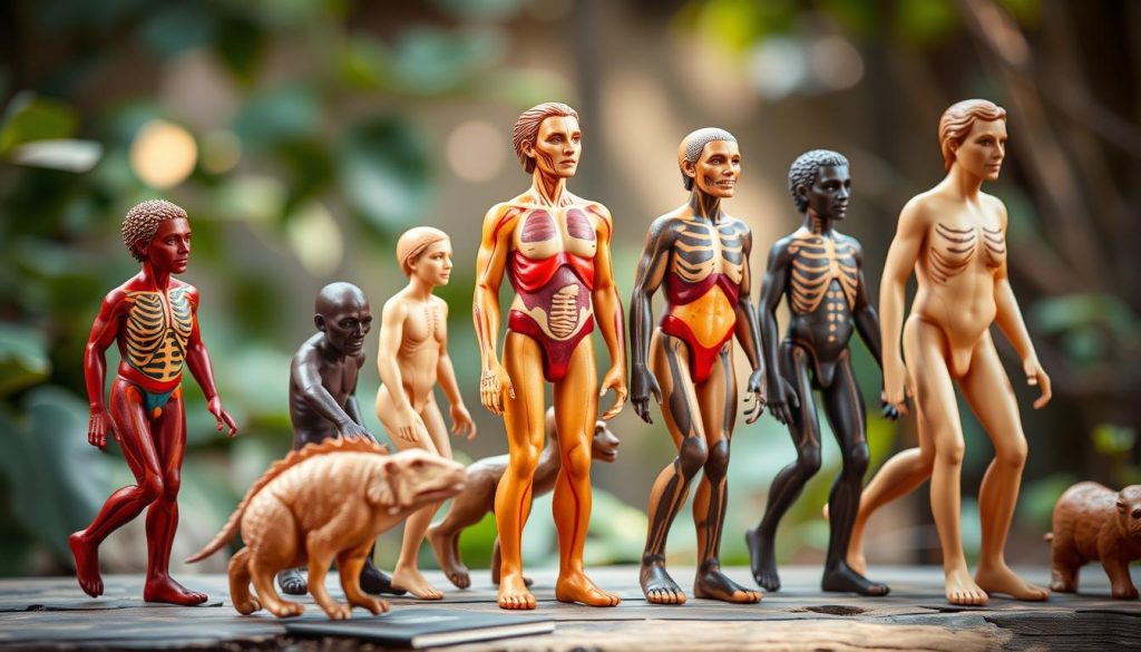 Evolution des Menschen - Figuren - Montessori Material