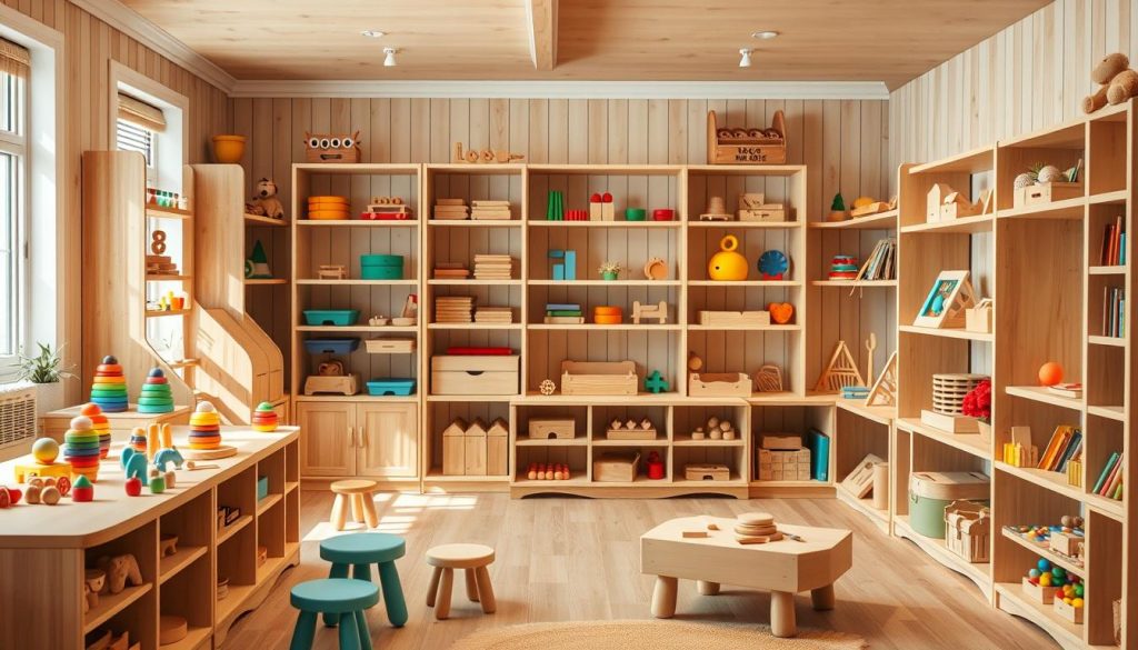 Montessori Materialien aus Holz